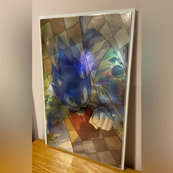 Sonic # 1 Virgin FOIL Variant C2e2 Exclusive LTD 500 Variant Cover = 2 # 1Foils - Picture 5 of 9